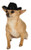 Rubies Black Cowboy Hat for Pets MediumLarge