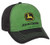 John Deere Solid Backed Hat with Gray Logo Green GreenBlackGrey One Size