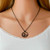 Jovono Boho Fashion Wave Pendant Necklaces Dainty Necklace Chain Jewelry for Women and Girls Black