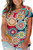 ROSRISS Womens Plus Size Summer Tunic Tops V Neck TShirt Blouse 18W 06F
