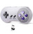 suily Wireless USB Controller for SNES NES Emulator 24GHz USB Gamepad Classic Game Controller Joypad for Windows Laptop PC Mac Raspberry PI System 1 Pack