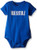 Carters Baby Boys Screenprint Slogan Bodysuit Baby  Blue  9 Months