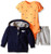 Carters Baby Boys 3 Piece Cardigan  Shorts Set Baby  Blue  9 Months