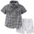 Carters 2 Piece Woven Short Set Baby  White3 Months