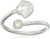 Alex and Ani Ring Wrap Shell Sterling Silver Stackable Ring Size 57