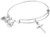 Alex and Ani Womens Cross II EWB Bangle Bracelet Rafaelian Silver Expandable