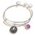 Alex and Ani Duo Charm Bangle Bracelet SilverAngel One Size A20EBGA33SS Shiny Silver