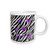 3dRose Zebra Print withPurple Butterflies Ceramic Mug 15Ounce