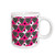 3dRose Punk Rockabilly Zebra Pink White Black Print Ceramic Mug 11Ounce