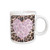 3dRose Love Pink Heart Leopard Print Animal Prints Ceramic Mug 15Ounce