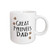 3dRose Great Pyrenees Dog Dad Doggie by Breed Brown Muddy Paw Prints Ceramic Mug 11Oz