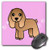 3dRose LLC 8 x 8 x 025 Inches Cute Tan Cocker Spaniel Pink with Pawprints Mouse Pad mp153351
