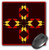 3dRose 8 x 8 x 025 Inches Indian Print Mouse Pad mp73751