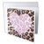3dRose Love Pink Heart Leopard Print Animal Prints  Greeting Cards 6 x 6 inches set of 6 gc308751