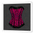3dRose ht586991 Pink and Black Animal Print CorsetIron on Heat Transfer Paper for White Material 8 by 8Inch