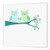 3dRose ht1285332 Cute Owl Family with Baby Boy Blue and Green Iron on Heat Transfer 6 by 6Inch for White Material
