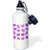 3dRose Pretty Purple Butterfly Print Sports Water Bottle 21 oz White