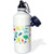 3dRose Cute Purple Soccer Star Print Sports Water Bottle 21 oz White