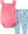 Carters Baby Girls 2 Piece Layette Set Baby  Pink  6 Months