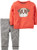 Carters Baby Boys 2 Piece Sets Orange Dog 12 Months
