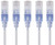 Monoprice Cat6A Ethernet Network Patch Cable  50 Feet  White  5Pack 10G  SlimRun Series