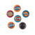 Fun Express  Superhero Mini Buttons  Jewelry  Pins  Novelty Buttons  48 Pieces