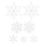 Martha Stewart Die Cut Vellum Snowflakes Holiday Decor White