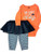 Carters Baby Girls 2Piece Halloween Bodysuit and Tutu Pant Set OrangeBlack 12 Months