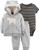 Carters Baby Boys 3Piece Little Jacket Set Heather Polar Bear 3 Months