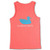 Southern Marsh Authentic  Tank Coral with Electric Blue XSmall