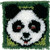 Caron Wonderart 2Pack Latch Hook Kit 8 inch x 8 inch Panda 426178C