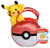 Pokemon Pikachu Pokeball Purse Accessory  With Cute Miniature Pikachu Plush Toy Figure
