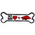 NCAA Arkansas Razorbacks Bone Print Car Magnet