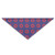QEKOZU Phish Red Donut Circles On Blue Dog Bandana Washable Triangle Bibs Kerchief Scarf Accessories for Small Medium Dogs Puppy Cats Pets Daily Use