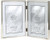Lawrence Frames Hinged Double Simply Metal Picture Frame, 5 by 7-Inch, Silver