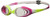 arena Spider Jr Youth Swim Goggles Lime Fuchsia  White  Clear NonMirror