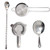 CASTELBELBO Cocktail Strainer Set Stainless Steel Bar Tool with Stirring Spoon  Hawthorne Strainer Julep Strainer FineMesh StrainerSifter