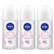 Nivea Deodorant Whitening Extra Care 48h Rollon 50 Ml Pack3