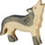 Holztiger Wolf Crying Toy Figure