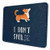 Cute Corgi Mouse Pad with Stitched Edge PremiumTextured Mouse Mat NonSlip Rubber Base Mousepad for Laptop Computer  PC 103x83x003 inch