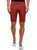 oodji Ultra Mens Printed Cotton Shorts Red S
