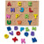 Multicolor Alphabet Learning Wooden Block Puzzle