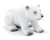 MOJO Polar Bear Cub Sitting Realistic International Wildlife Hand Painted Toy Figurine