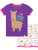 Harry Bear Girls Llama Short Pajamas Size 4 Purple