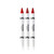 Crayola Beauty  Lip  Cheek Crayon Trio  2 in 1 Use as Lipstick or Blush Silky Smooth  Highly Pigmented Color Ultra Creamy No Mess  Talc Free  Vegan Friendly  Perfect Reds  3 Shades007 oz
