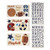NoJo Play Ball, Wall Decals, Navy/Red/Indigo/Ivory/Brown