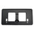 Multiple Manufacturers OE Replacement License Plate Bracket Honda Civic Coupe 2004-2005 (Partslink HO1068108)