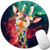 Marphe Mouse Pad Mousepad NonSlip Rubber Gaming Mouse Pad Round Mouse Pads for Computers Laptop Giraffe Painting