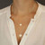 Casdre Simple Layered Necklaces Sequins Pendant Necklace Beach Jewelry Adjustable Chain for Women and Girls Casdre Simple Layered Necklaces Sequins Pendant Necklace Beach Jewelry Adjustable Chain for Women and Girls