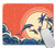 Amcove Cute Rectangle Mouse Pad Custom Seascape Waves Poster with Dolphins Mousepad NonSlip Rubber Gaming Mouse Pad Rectangle Mouse Pads for Computers Laptop